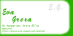 eva grexa business card